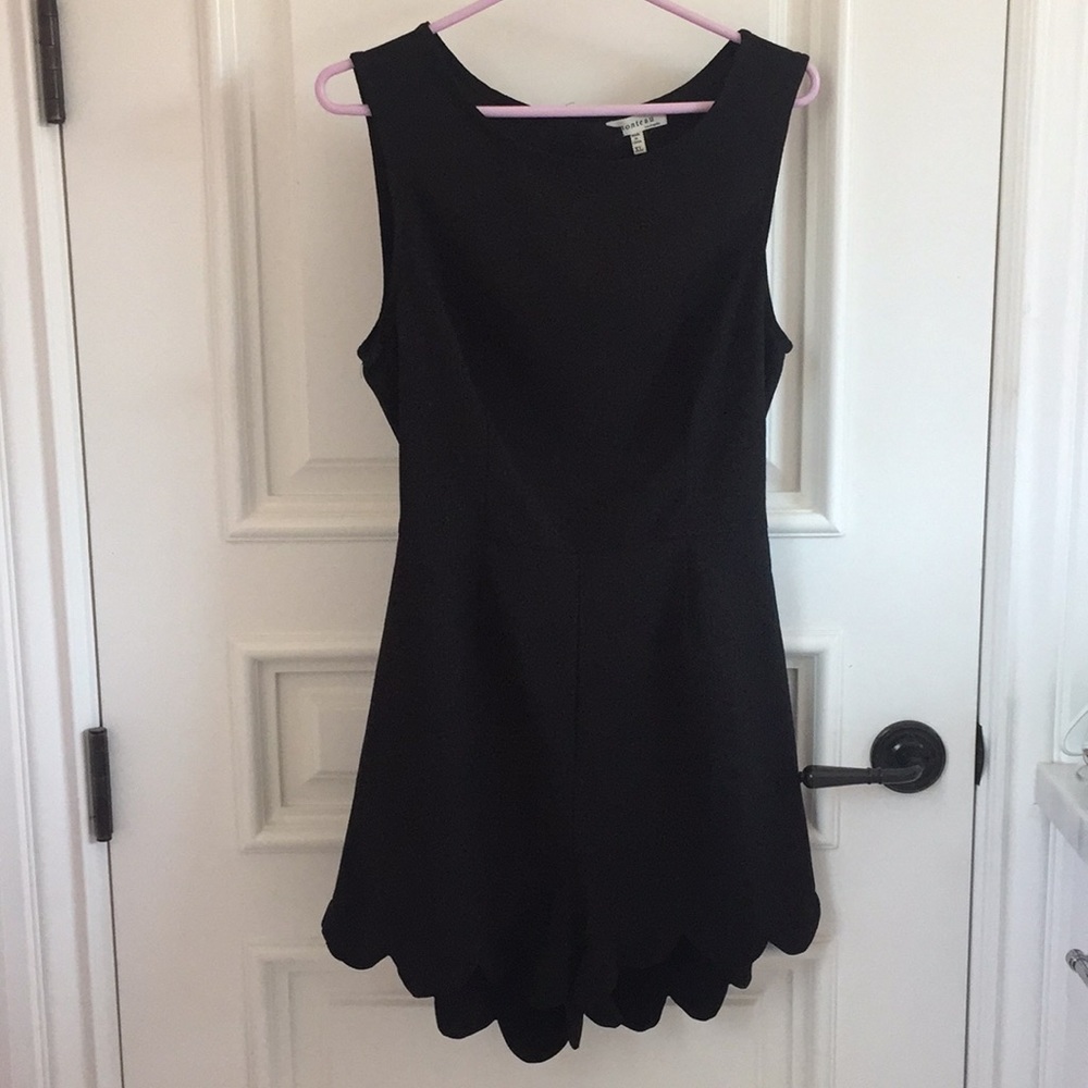 Black Romper by Monteau Los Angeles